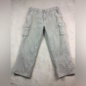 Mens Wearguard lined canvas pants size 38x32 tan